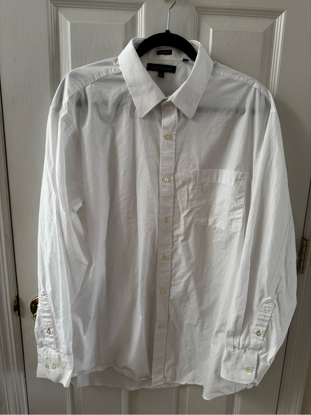 Tommy Hilfiger White Long-Sleeve Dress Shirt